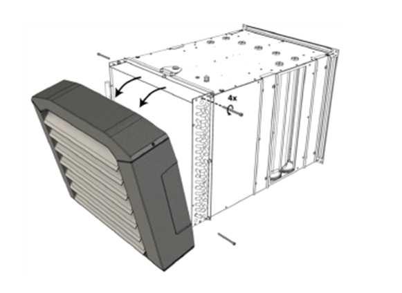 5.5. INSTALLATION OF SUPPLIED AIR TEMPERATURE SENSOR T3 5.5. INSTALLATIE VAN DE TEMPERATUURSENSOR T3 VOOR VERWARMDE LUCHTTOEVOE 5.5. MONTAŻ CZUJKI POWIETRZA NAWIEWANEGO T3 5.5. УСТАНОВКА ДАТЧИКА НАГНЕТАЕМОГО ВОЗДУХА Т3 T3 T3 5.