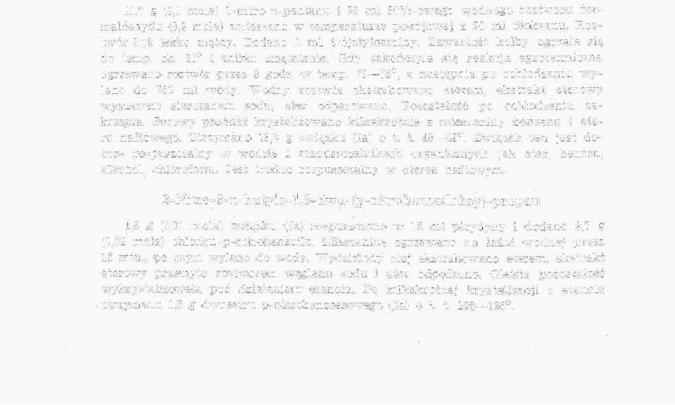 690 T. Urbański, H. Dąbrowska i inni Tablica 2 Pochodne 1-nitro-in-heksanu Nr Nazwa Wydaj- nosc 0/ /o Temp. topn. C Wzór CiilTYlSl WP7T1T7 ŁM.IU iii!