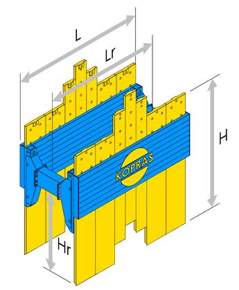 2600 1970 1300 30 2250 2700 2600 2240 1300 30 2490 Wysokość robocza r Prześwit roboczy r 2000 2400 60 1600 1500 53,9 634