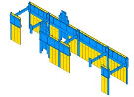 mm x 2500 mm lub zestaw 5000 mm x 1700 mm x 2500 mm lub zestaw 3400 mm x 2500 mm x