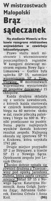 dziewcząt: Paulina Dynowska, która w swojej kat.