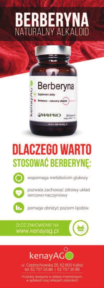 REKLAMA Wysoki poziom cholesterolu Berberyna może być również związkiem przynoszącym korzyści osobom borykającym się z nieprawidłową gospodarką lipidową, stanowiąc jeden z elementów profilaktyki