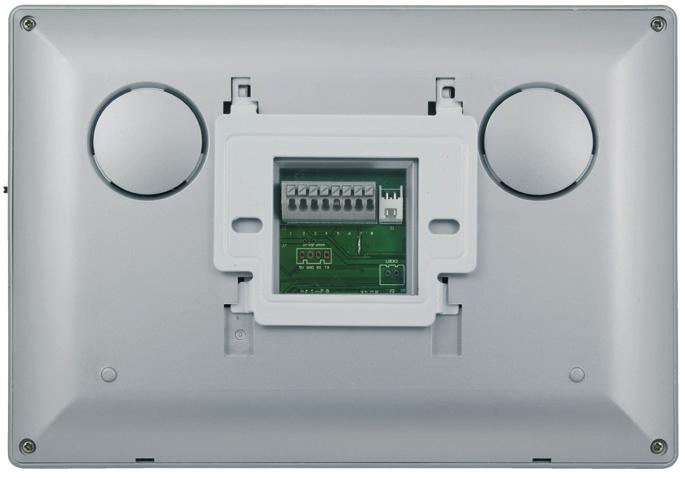 Głośnik Zaciski zewnętrzne Uchwyty mocujące do ramki montażowej Gniazdo do podłączenia zasilacza Rys. 1. Budowa monitora VDA-20A3 3. Instalacja MONITORA 1.