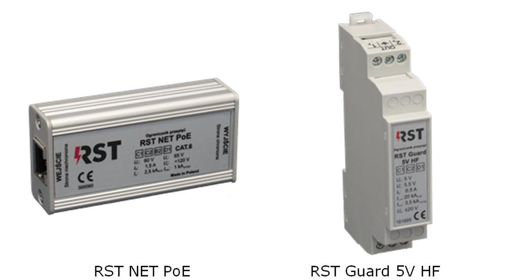 RST CCTV BNC-I a) RST NET PoE b) RST Guard 5V HF c) Rys. 6.