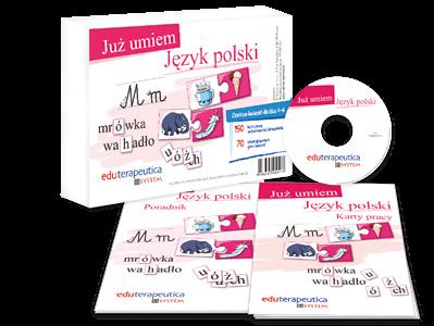 Już Umiem - Język polski 10-12 cwiczenia i karty pracy dla 25 uczniów Karty pracy poza zagadnieniami przygotowującymi do języka polskiego, takimi jak umiejętności grafomotoryczne, funkcje wzrokowe i