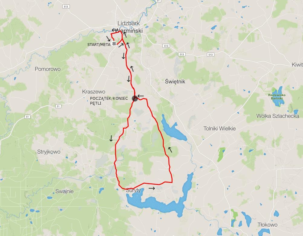 3. Mapa trasy zawodów: 4.