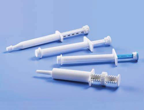 Szeroki asortyment produktów Firma Nordson EFD oferuje szeroki wybór strzykawek dozujących stosowanych w leczeniu koni, krów, psów, kotów i