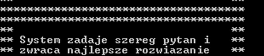 funkcje. System został napisany do działania w trybie konsoli JESS, nic nie stoi na przeszkodzie, aby wzbogacić go o tryb graficzny bardziej przyjazny użytkownikowi.