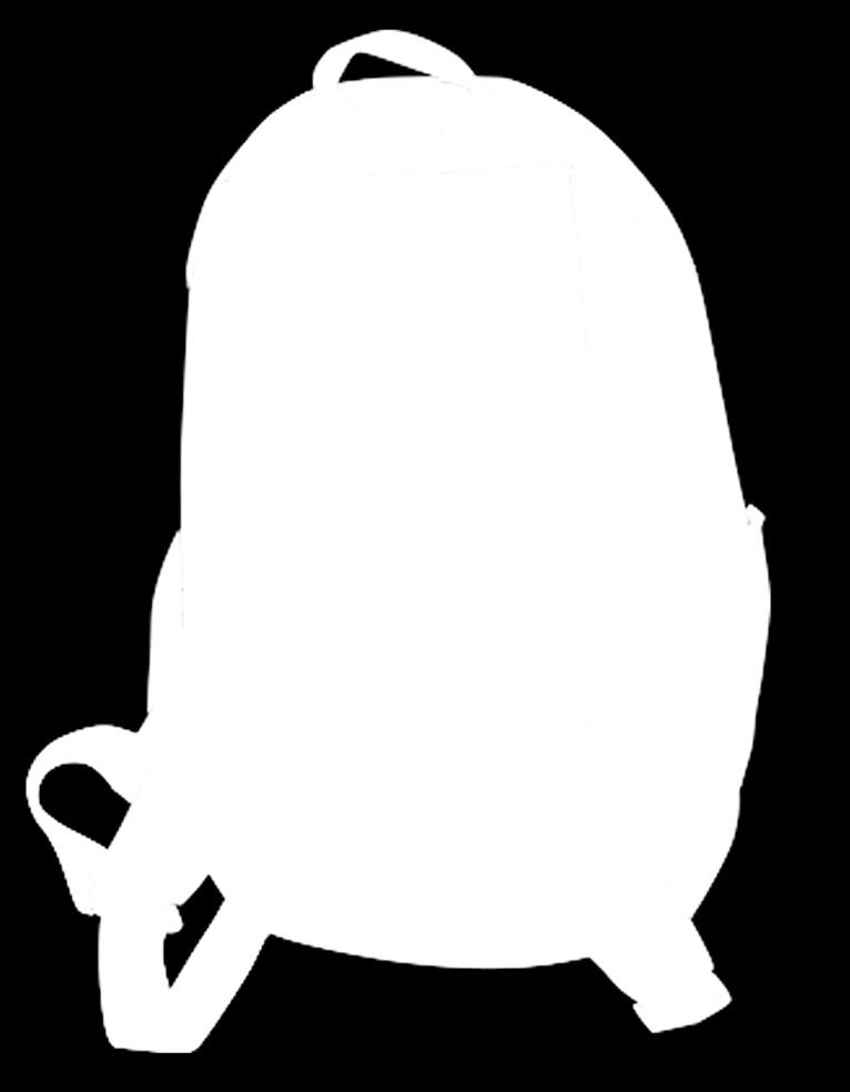 One-compartment backpack with an internal computer pocket.