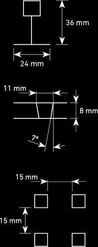 nominalne Waga płytki Waga m2 Dostępny system 593 x 593 x 11 MM (± 2 MM) 593 x 593 x 8 MM (± 2 MM) 3,52 KG (± 5 %) 2,60 KG (± 5 %) 9,78 KG (± 5 %)