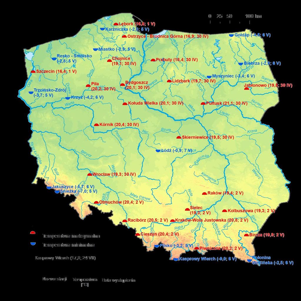 2. Temperatury ekstremalne (w