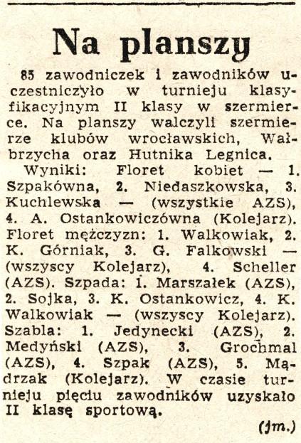 SZERMIERCE, ALE