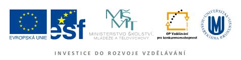Technické řešení této výukové pomůcky je spolufinancováno Evropským