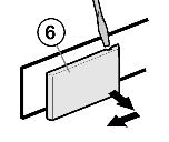 u Wyczepić i zdjąć osłonę Fig. 4 (1) przy użyciu śrubokrętu. w Osłona jest zawieszona nad pałąkiem amortyzatora. Fig. 8 u Ew. otworzyć górne drzwi.
