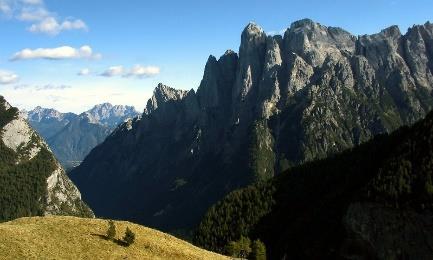 Przebieg trasy: Gares (1380) Monte Palalada (1973) Forcella Pape