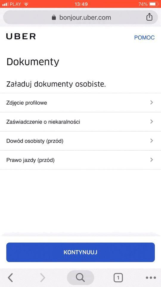 Krok 3. Dodawanie dokumentów Teraz nadszedł czas na wysłanie wymaganych dokumentów. Najlepiej jest wybrać odpowiedni dokument, kliknąć Zrób zdjęcie, wybrać Aparat i zrobić zdjęcie.