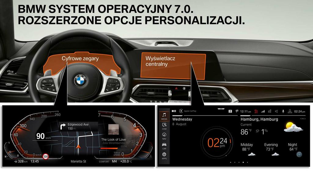 Hey BMW Od marca 2019 r. po raz pierwszy w samochodach BMW oferowany będzie asystent głosowy, który domyślnie reaguje na hasło Hey BMW.