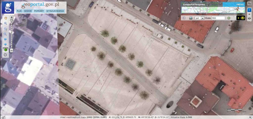 Miejsce: Gorlice rynek Zrzuty ekranu dla