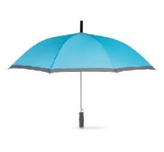 4. PARASOL 1) Automatycznie otwierany parasol. Trzon, żebra i końcówki ocynkowane. Czarny, gumowany szpic. Panele wykończone szarą lamówką.