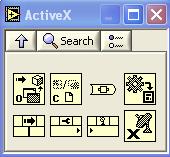 Pierwszym krokiem w stworzeniu schematu jest dodanie wszystkich potrzebnych nam bloków z grupy ActiveX. Funkcje te możemy odnaleźć w grupie Communication ActiveX. Rysunek 1.