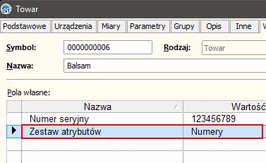 rozdziale 1 poniżej przedstawiony został schemat z prawidłowym skonfigurowaniem opcji Atrybuty w programie.