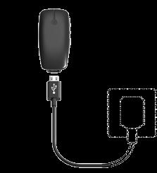 Pierwsze kroki Przed użyciem Micro Mic, trzeba naładować akumulator. Aby naładować go, podłącz kabel ładujący do Micro Mic jak pokazano na rysunku poniżej.