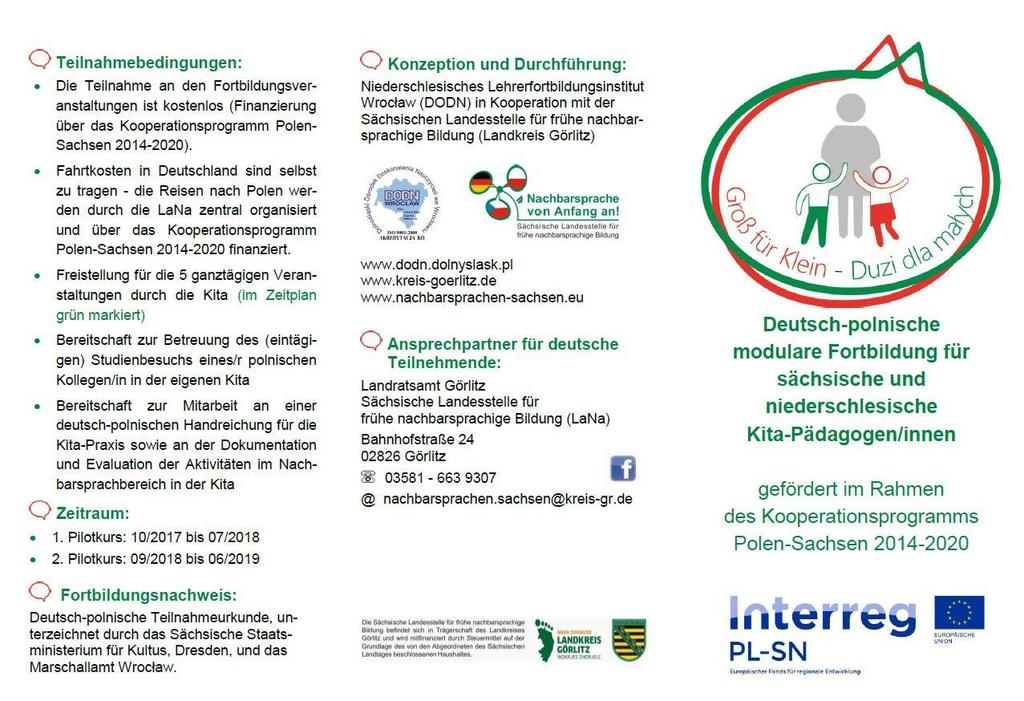 2. Programmflyer mit Zeitplan für den 1.