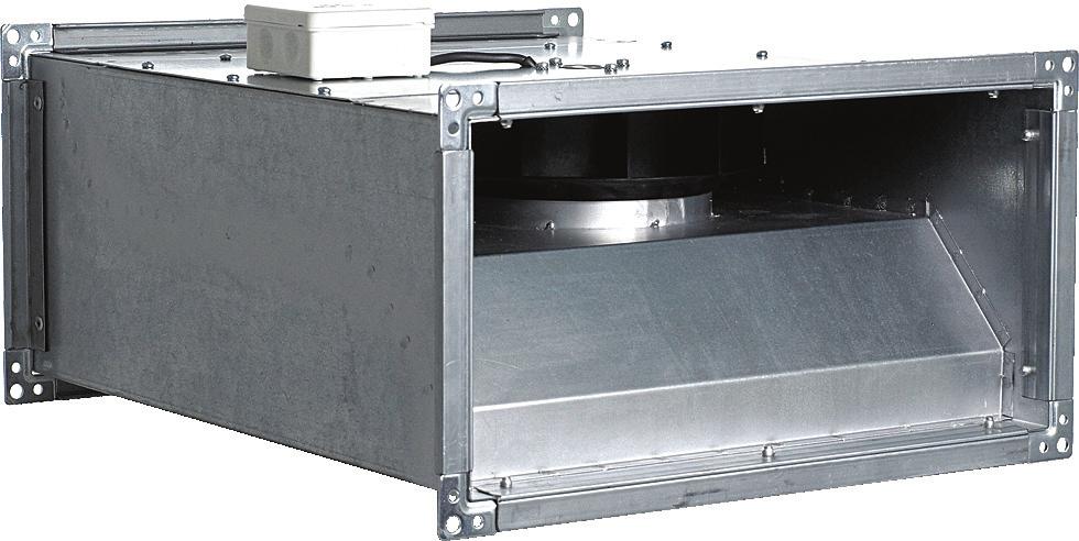 Na zamówienie wentylatory mogą być wykonane w dowolnym kolorze palety RAL. SILNIK ELEKTRYCZNY Jednofazowy, 5Hz lub trójfazowy V, 5Hz silnik indukcyjny z zewnętrznym wirnikiem.