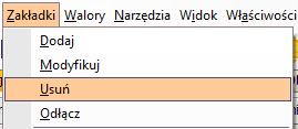 Dodatkowo przycisk [x] umożliwia szybkie usuwanie wybranych kolumn. 5.2.2.4.