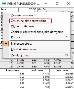 7. Szczegóły waloru Okno [Szczegóły waloru] umożliwia podgląd dodatkowych parametrów zaznaczonego w zakładce instrumentu, kombinacji zleceń dla aktualnej fazy sesji, tabeli notowań oraz pięciu