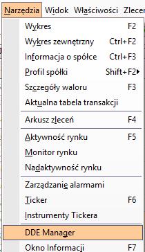 14. DDE Manager BossaNOL3 pozwala na dynamiczną wymianę i współdzielenia danych pomiędzy aplikacjami na jednym komputerze.