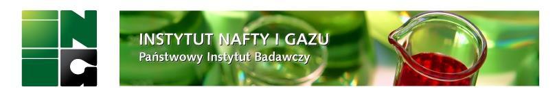 Znak sprawy: DZ-1-A-DZ-2-240-1-63/18 Instytut Nafty i Gazu - Państwowy Instytut Badawczy w Krakowie, przy ul. Lubicz 25 A, tel: 12/421-00-33, fax: 12/430 38 85, http://www.inig.