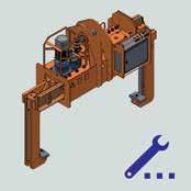 Mechanizm obrotowy Zintegrowany mechanizm obrotu chwytaka wokół własnej osi, do dokładnego pozycjonowania położenia ładunku. Z ogranicznikiem zakresu obrotu lub pełnym obrotem.