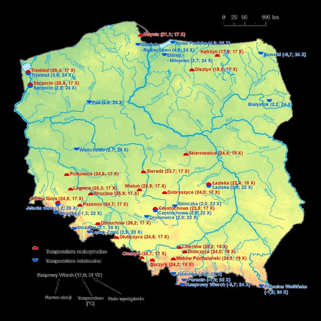 regionach Polski (w