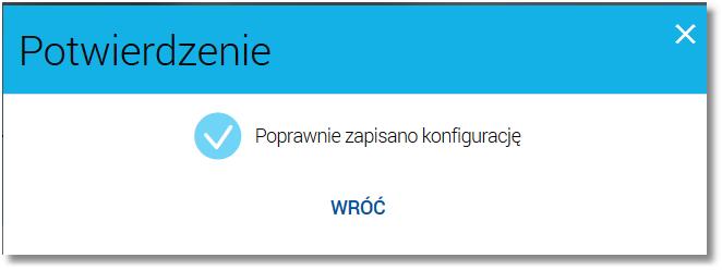 zaprezentowany komunikat jak na poniższym ekranie.