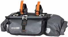 PS21R slate M 25cm 40cm 15cm 11l 325g F9911 slate L 30cm 64cm 22cm 8-16,5l 430g F9901 L M - 519,90 zł L - 559,90 zł Handlebar-Pack S Torba na kierownicę Handlebar-Pack zapewnia równy rozkład masy i
