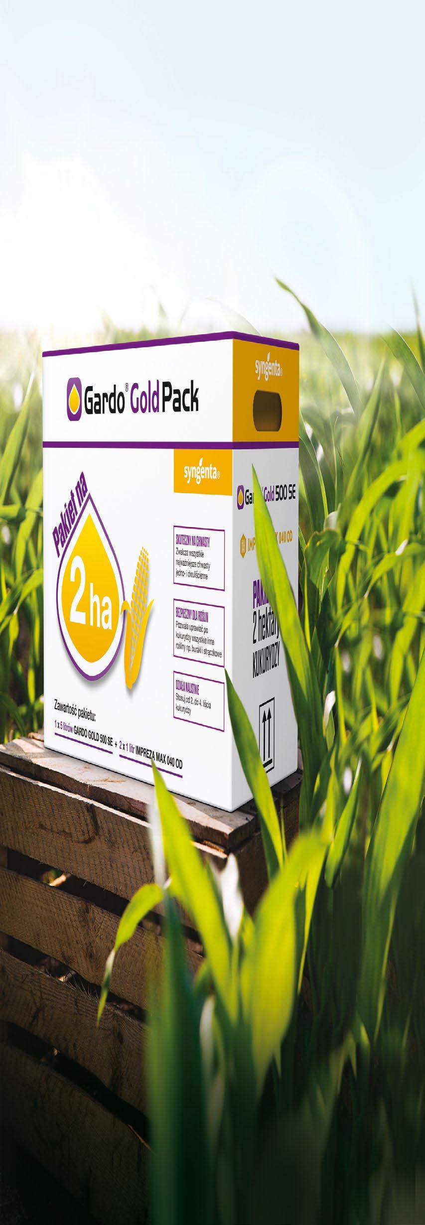 PO GODZINACH Siejesz buraki lub strączkowe po kukurydzy? Stosuj Gardo Gold Pack od 2. do 4. liścia kukurydzy.