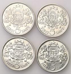 5 lati 1929-32, zestaw 4 monet