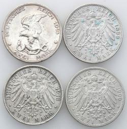 4 sztuk Roczniki: 1899,