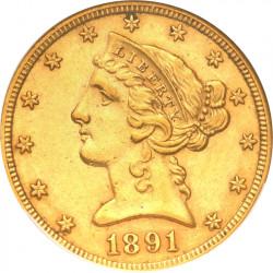 5 dolarów 1886 S, San Francisco Bardzo ładny