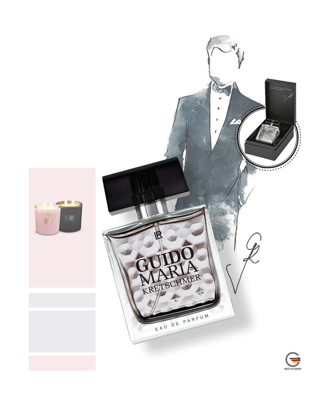 Haute parfum for Men by Guido Maria Kretschmer Podobnie jak zapach dla kobiet, również męska wersja nosi znamiona rozpoznawalnego stylu projektanta mody.