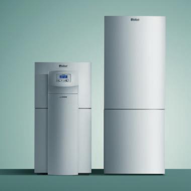 System geotherm wodę Pompa ciep a geotherm z zasobnikiem ciep ej wody geostor VDH 00/2 Pompa ciep a geotherm z zasobnikiem ciep ej wody geostor VIH RW 00 geostor VDH 00/2 w skrócie: przystosowany