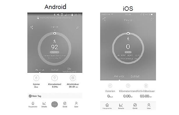 Strona główna (Android) / Strona główna (ios) Na stronie głównej znajdują się aktualne dane dnia. Przeciągnij ekran w dół, aby odświeżyć dane.