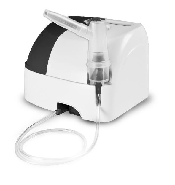 Uchwyt do przenoszenia inhalatora Komora na akcesoria Nebulizator (rozpylacz) Uchwyt na nebulizator Wejście na przewód powietrza Przewód powietrza Komora filtra powietrza 097 WARUNKI PRZECHOWYWANIA