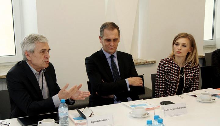 Gospodarczej, Kamil Rybikowski ekspert Związku Przedsiębiorców i Pracodawców, Krzysztof Siekierski z Kantar Polska oraz Konrad Ciesiołkiewicz przewodniczący KDS KIG.
