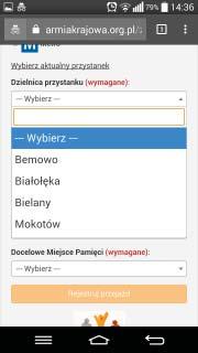 zmierzonego miejsca lokalizacji