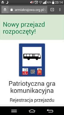Charakterystyka gry Koniec przejazdu rejestruje
