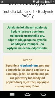na pytania testowe możliwe jest