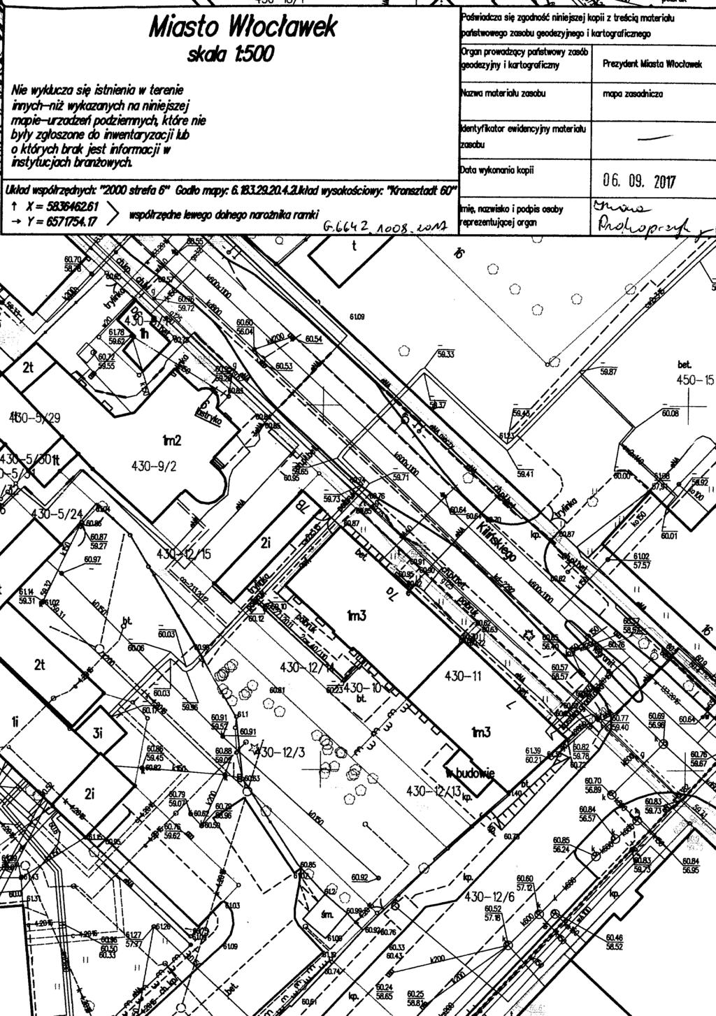 PROJEKT ZAGODPODAROWANIA TERENU 1:500 PROJEKT ZAGOSPODAROWANIA TERENU mgr in. Wanda Mospinek mgr in. arch.