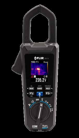 FLIR CM174 Termowizyjny miernik cęgowy 600A AC/DC z funkcją IGM Termowizyjny miernik cęgowy FLIR CM174 600A AC/DC z funkcją IGM to pierwszy miernik cęgowy wyposażony w moduł termowizyjny, co